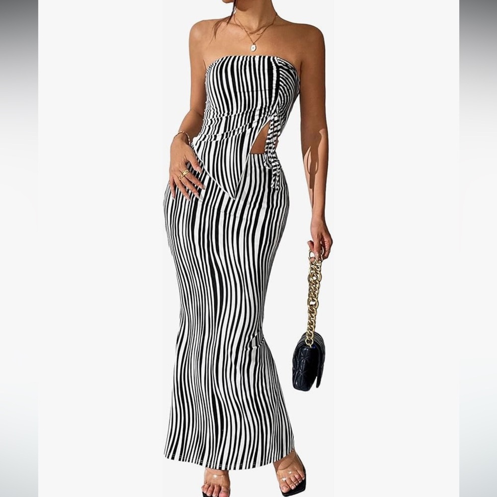 NEW Black & White Two Piece Outfit